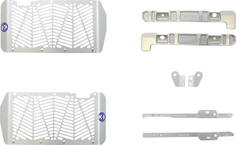 Moose Racing Billet Radiator Guards For Honda CRF250R 2022-2026 - Silver