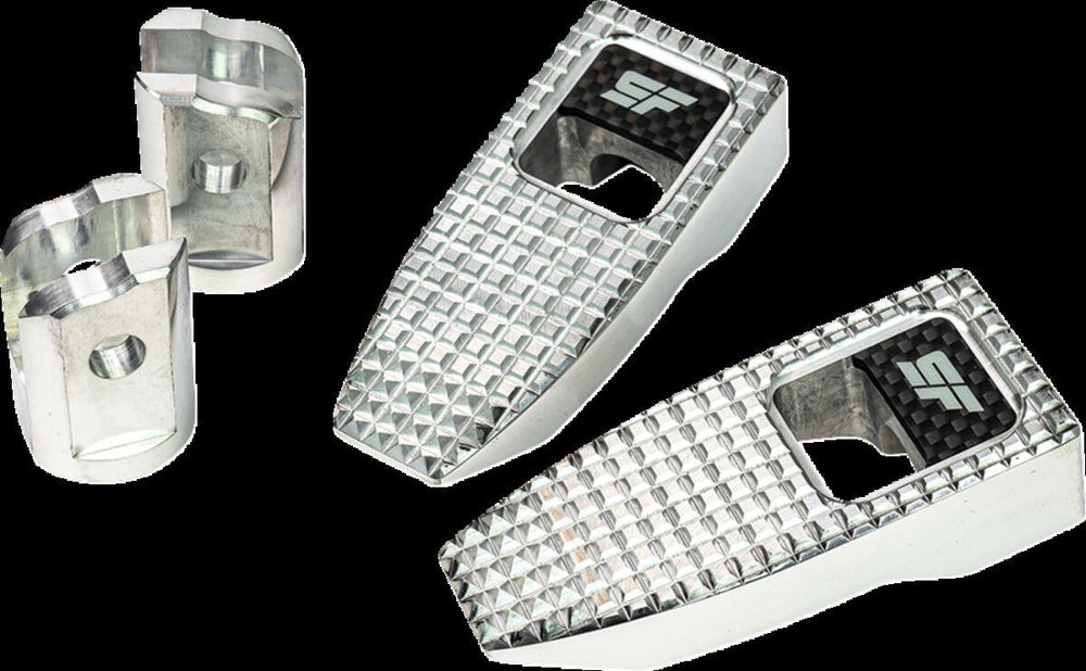 Slyfox Speed Foot Pegs For Harley Davidson FLDE 1750 ABS 2018-2020 Front - Silver