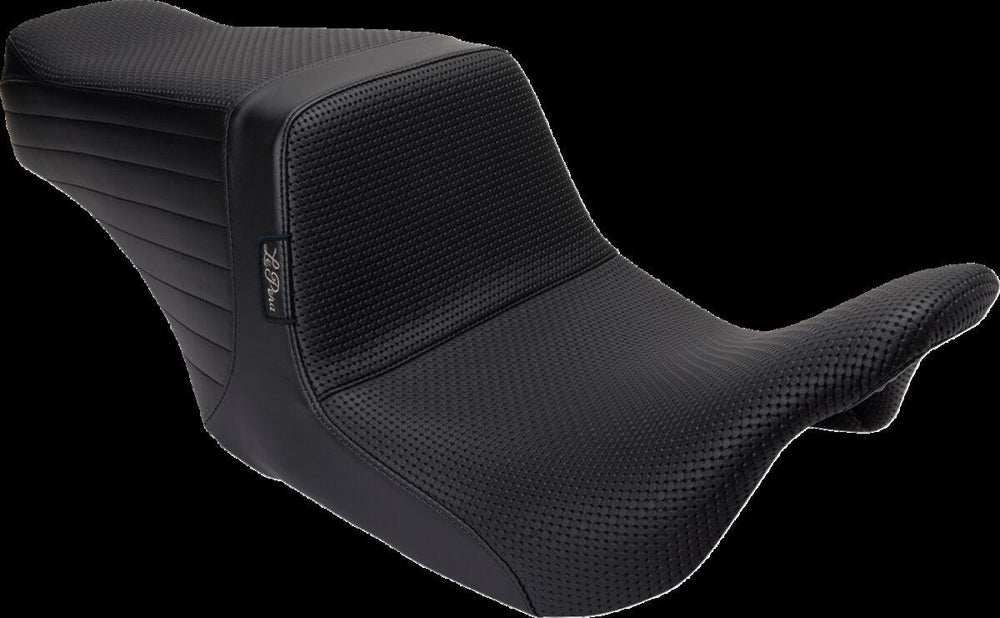 LE Pera Tailwhip Up Front Seat For Harley Davidson FLH 1868 ABS 2021 Basketweave - Black