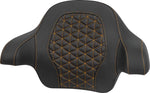 Saddlemen Tour Pack Passenger Pad For Harley Davidson FLH 1868 ABS 2021 - Black/Gold