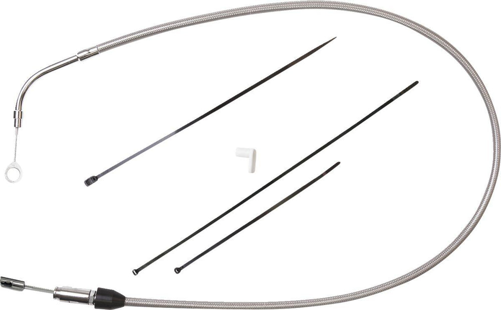 Drag Specialties Quick Connect Clutch Cable For Harley Davidson FLH 1868 2021 104 cm (41") - Chrome Silver