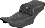 Saddlemen Roadsofa Extended Reach Seat For Harley Davidson FLHX 1923 ABS 2024-2026 Gripper - Black/Silver
