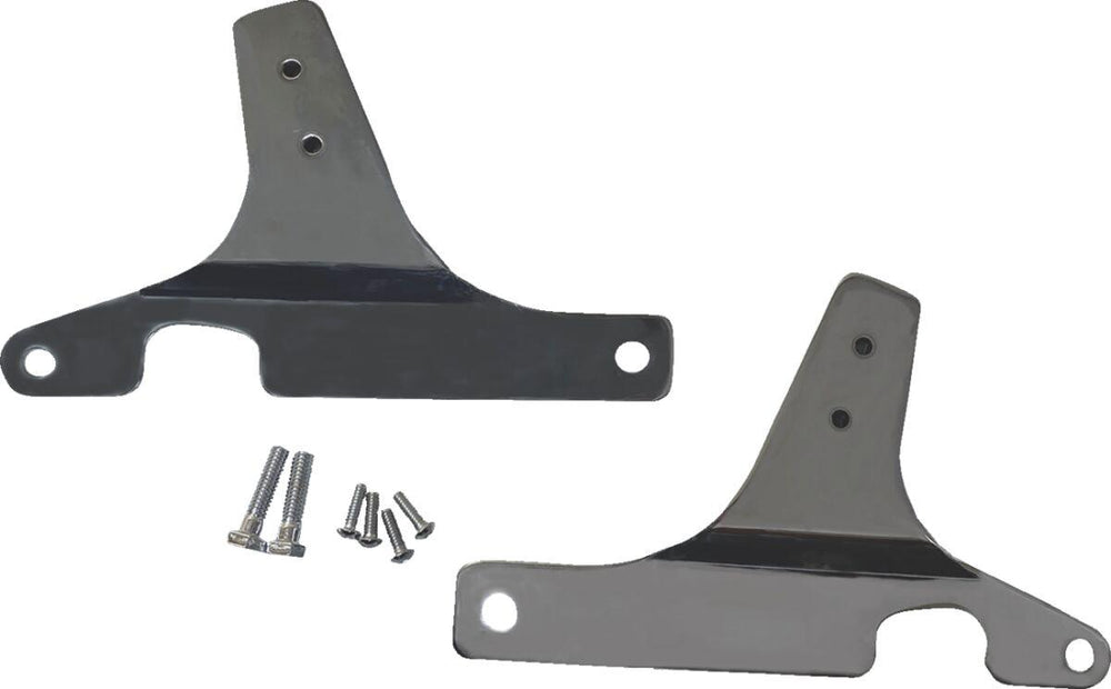 Drag Specialties Sissy Bar Side Plates For Harley Davidson FXDWG 1450 1999-2003 - Chrome
