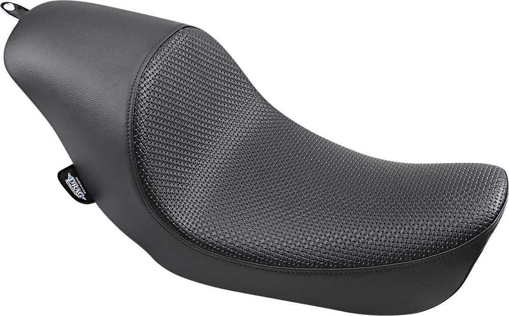 Drag Specialties 3 4 Low Solo Seat For Harley Davidson FLD 1690 2012-2013 Basketweave - Black