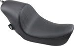 Drag Specialties 3 4 Low Solo Seat For Harley Davidson FLD 1690 2012-2013 Basketweave - Black