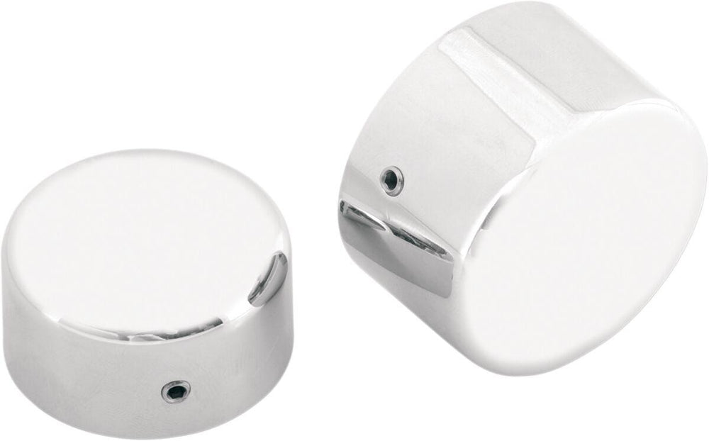 Drag Specialties Axle Caps For Harley Davidson FLD 1690 2012-2013 Rear - Chrome Silver