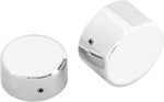 Drag Specialties Axle Caps For Harley Davidson FLD 1690 2012-2013 Rear - Chrome Silver