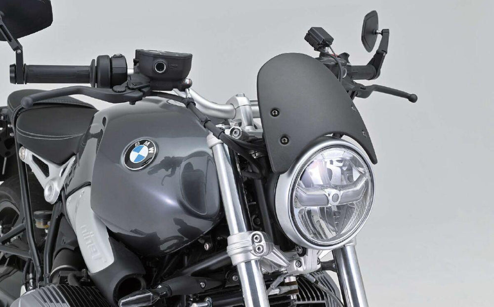Daytona Aluminium Meter Visor with Bracket Set For BMW R Nine T ABS 2016-2023 - Black