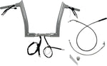Fat Baggers Inc. 1-1/2" EZ Install Pointed Top Handlebar For Harley Davidson FLHX 1923 2024-2026 30.5 cm (12") - Chrome