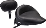 Mustang Wide Solo Seat with Removable Backrest For Harley Davidson FLST 1450 2006 - Black