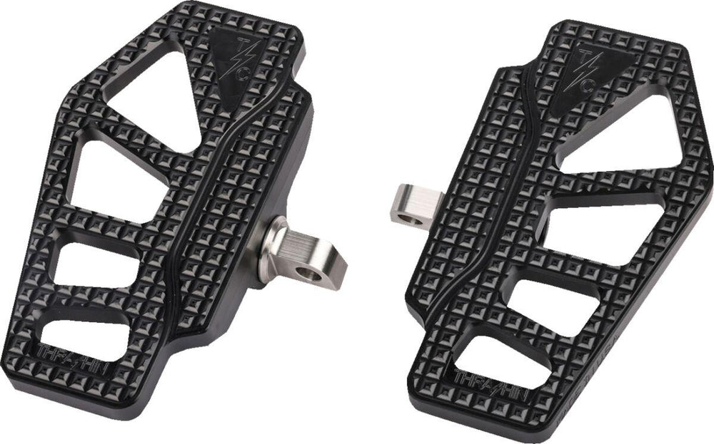Thrashin Supply Co Apex Mini Floorboards For Harley Davidson E 1000 1936-1952 - Black