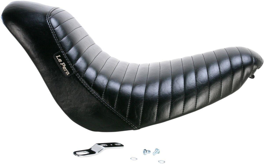 LE Pera Bare Bones Solo Seat For Harley Davidson FLSTF 1450 2006 - Black