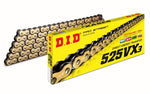 DID 525 VX3 Chain 118 Links - Gold/Steel