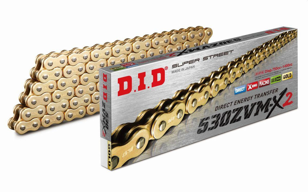 DID 530 ZVM-X2 Chain 108 Links - Gold
