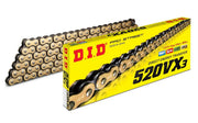 DID 520VX3 Chain 100 Links - Gold/Steel