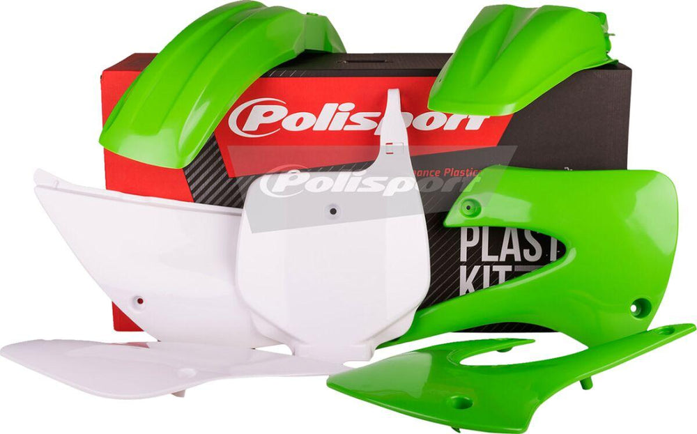 Polisport Plastics Kit For Kawasaki KX 85 2001-2006 - Green/OEM/White