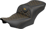 Saddlemen Roadsofa Standard Reach Seat For Harley Davidson FLHX 1923 ABS 2024-2026 Gripper - Black/Gold