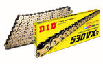 DID 530 VX3 Chain 116 Links - Gold/Steel