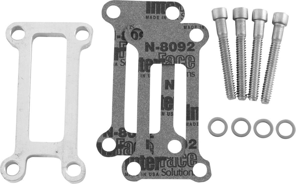Baker Drivetrain Oil Spout Spacer Kit For Harley Davidson FLHR 1340 1994-1998 - Black/Grey/Silver