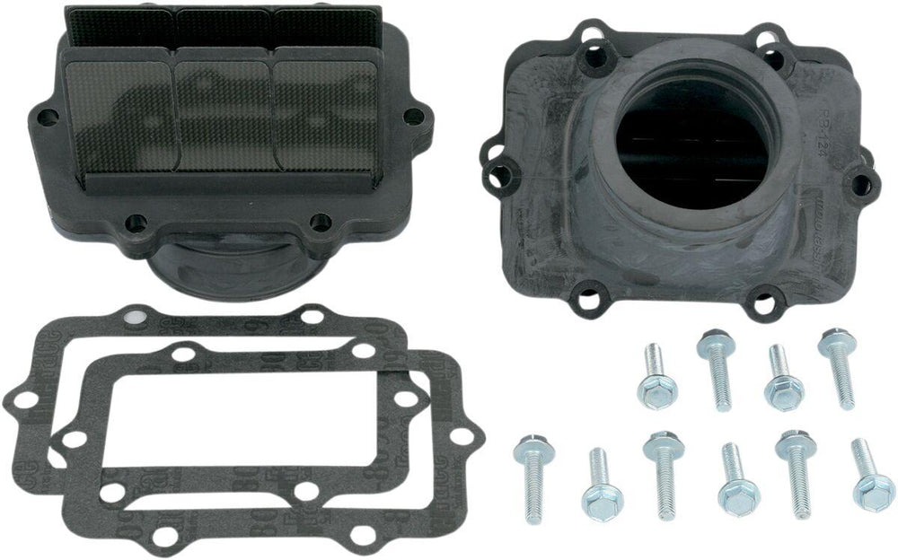 Moto Tassinari V-Force 3 Reed Valve Set with Intake Boot For Ski-Doo GSX600 2004-2005 - Black