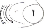 Magnum Shielding XR Handlebar Cable Install Kit For Harley Davidson FLDE 1750 2018-2020 30.5 - 35.5cm (12" - 14") - Chrome Clear-Coated
