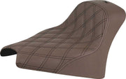 Saddlemen Renegade Solo Lattice Stitch Seat For Indian 101 Scout 1250 ABS 2025-2026 - Brown