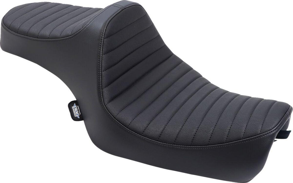Drag Specialties Predator III Seat For Harley Davidson XL 1200 C 2004-2020 Classic Stitch - Black