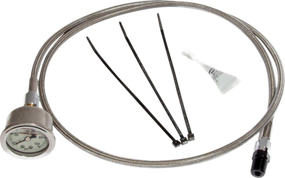 Feuling Parts Remote Oil PSI Gauge Kit For Harley Davidson FLDE 1750 2018-2020 - Silver