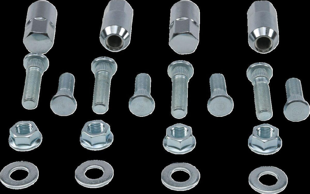 Moose Racing Wheel Stud/Nut Kit For Polaris Sportsman 500 EFI 4X4 2006-2008 Fits Front Or Rear - Silver