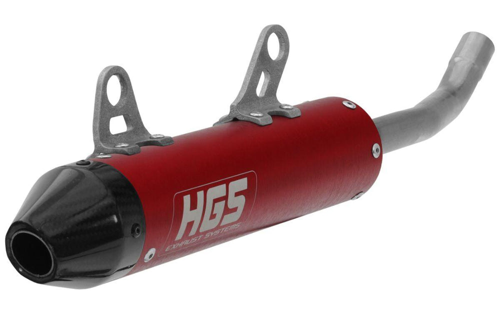 HGS Silencer With Carbon End Cap For Gas Gas MC250 2022-2023 - Red