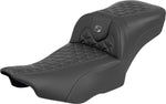 Saddlemen Roadsofa Extended Reach Seat For Harley Davidson FLHX 1923 ABS 2024-2026 Gripper - Black/Grey