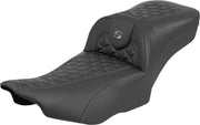 Saddlemen Roadsofa Extended Reach Seat For Harley Davidson FLHX 1923 ABS 2024-2026 Gripper - Black/Grey