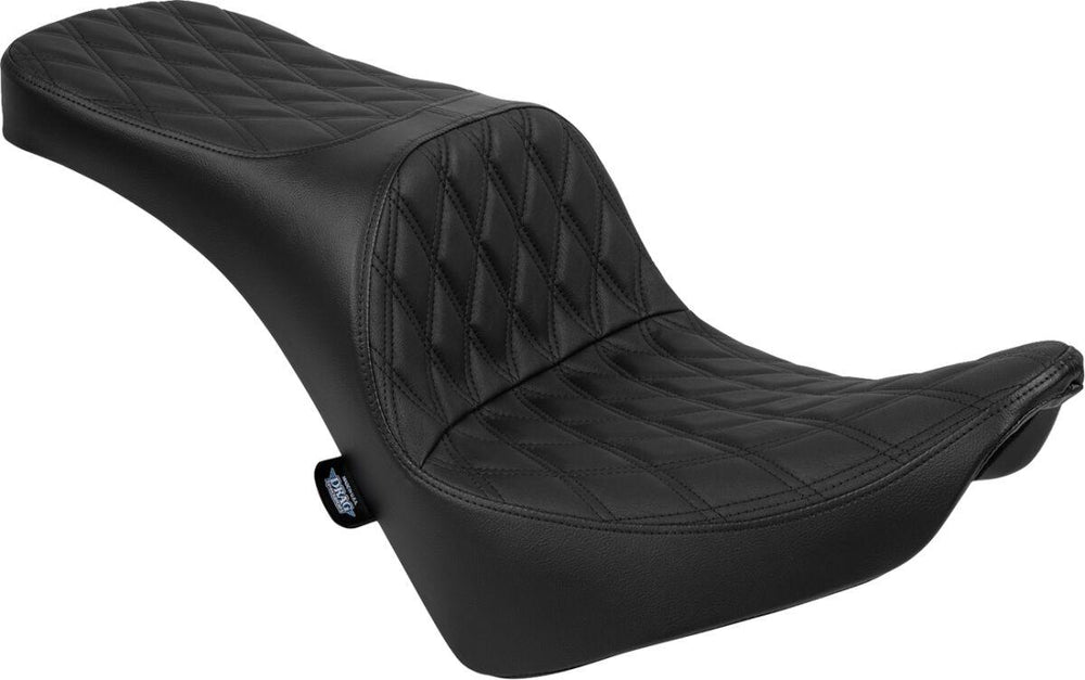 Drag Specialties Freedom Touring Double Diamond Seat For Harley Davidson FLDE 1750 ABS 2018-2020 - Black