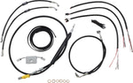 LA Choppers Complete Black Vinyl Braided Handlebar Cable/Brake Low Rider Hose Kit ABS For Harley Davidson FLDE 1750 ABS 2018-2020 45.5 cm - 51 cm (18" - 20") - Black/Clear-Coated