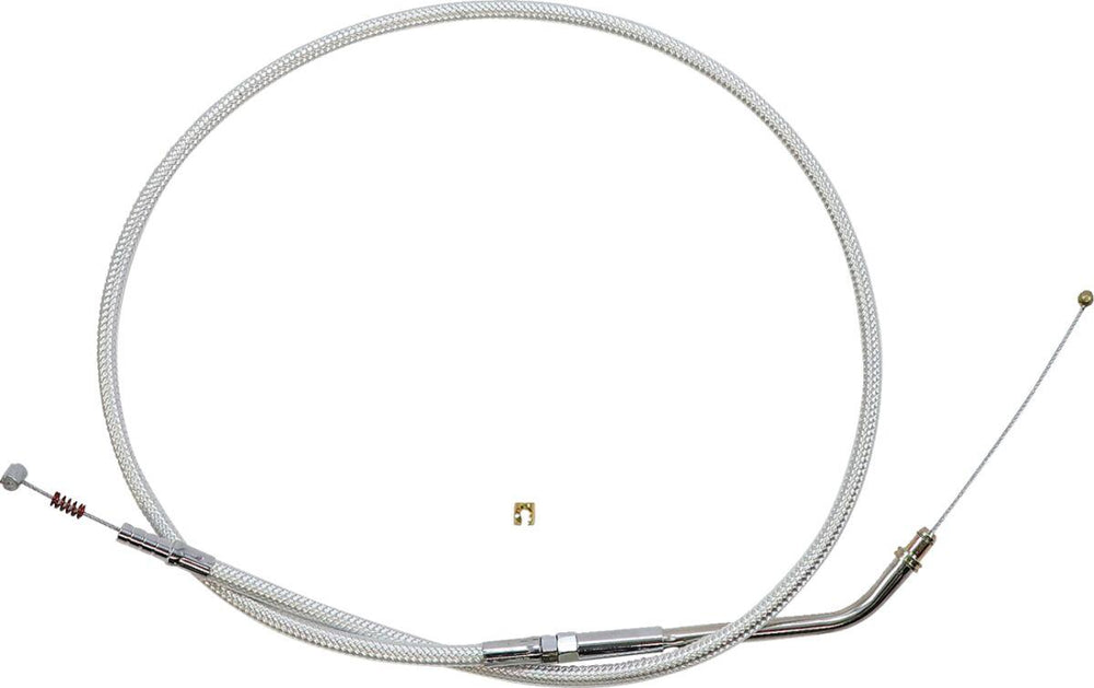 Magnum Shielding Sterling Chromite II Throttle Cable For Harley Davidson XL 1200 C 2007-2020 76 cm (30") - Chrome Clear-Coated