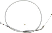 Magnum Shielding Sterling Chromite II Throttle Cable For Harley Davidson XL 1200 C 2007-2020 76 cm (30") - Chrome Clear-Coated