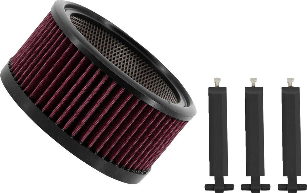 Trask Big Power Filter Kit For Harley Davidson FLD 1690 2012-2013 - Black