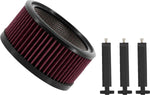 Trask Big Power Filter Kit For Harley Davidson FLD 1690 2012-2013 - Black