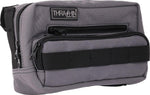 Thrashin Supply Co Handlebar Bag Plus Handlebar Grey/Orange - 12.5cm (5") x 22.9cm (9") x 10 cm (4")