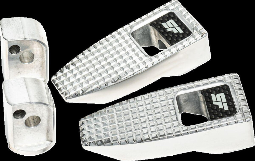 Slyfox Speed Foot Pegs For Harley Davidson FLDE 1750 ABS 2018-2020 Rear - Silver