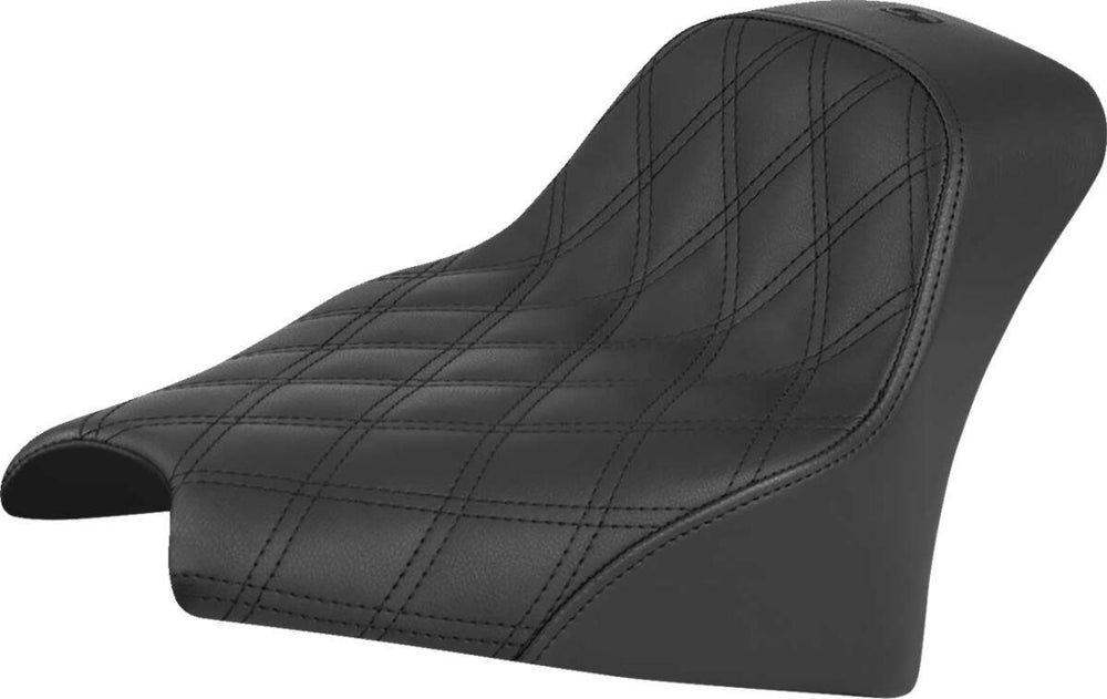Saddlemen Renegade Solo Lattice Stitch Seat For Indian 101 Scout 1250 ABS 2025-2026 - Black