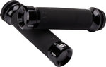 Khrome Werks Klassic Closed End Grips For Harley Davidson FLFBS 1868 2024 - Black