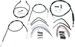 Burly Cable Line Kit for Ape Hanger Handlebars For Harley Davidson XL 1200 C 1997-2003 40.5cm (16") - Black