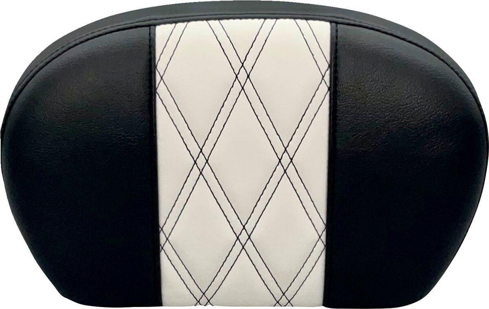 LE Pera Sissy Bar Pad For Harley Davidson FLDE 1750 ABS 2018-2020 Dull/GT 1/HR 1 Inlay - Black/White