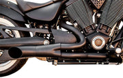 Trask Hot Rod 2:1 Exhaust System For Victory Boardwalk 106 2013-2015 - Ceramic Black