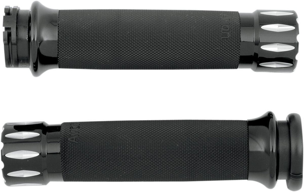 Avon Grips Rival Custom Grips For Harley Davidson FLD 1690 2012-2013 - Black