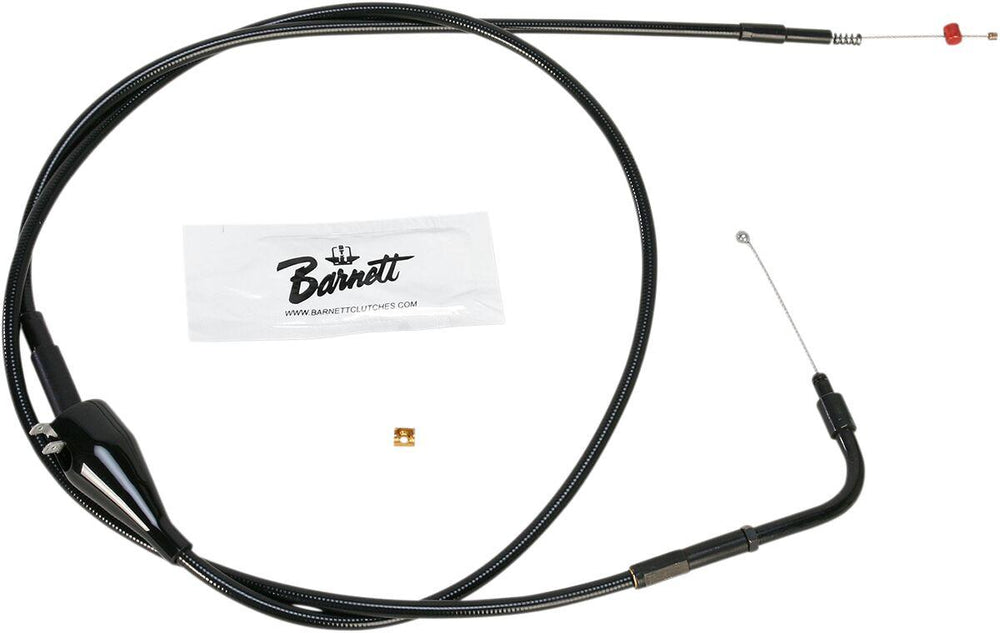 Barnett Stealth Series Throttle Idle Cable For Harley Davidson FLHR 1584 2007 114.5 cm (45") - Black