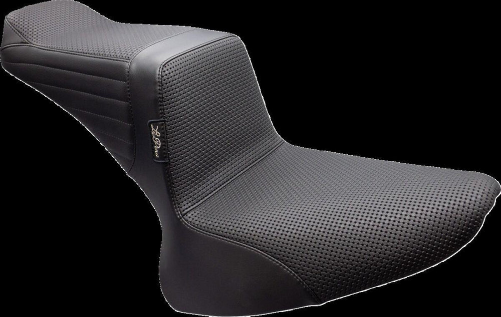 LE Pera Tailwhip Seat For Harley Davidson FLS 1690 2012-2017 Basketweave - Black