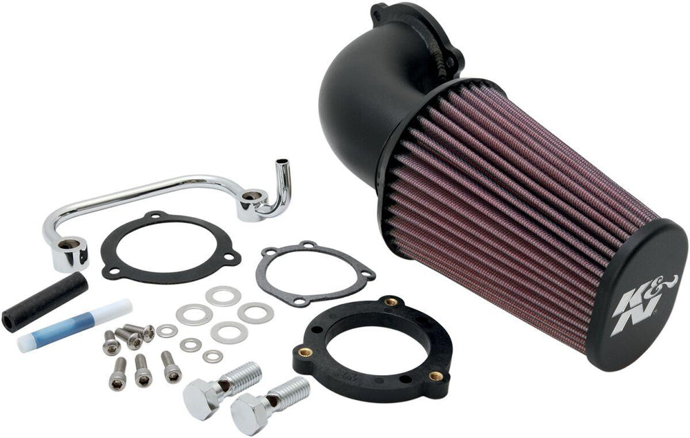 K&N Air Charger Intake Kit For Harley Davidson XL 1200 C 2004-2020 - Black