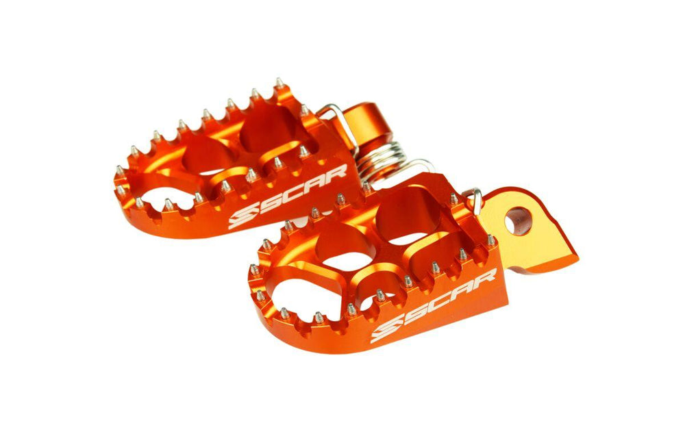 Scar Evolution Racing Foot Pegss For Husqvarna EE 5 2020-2024 - Orange